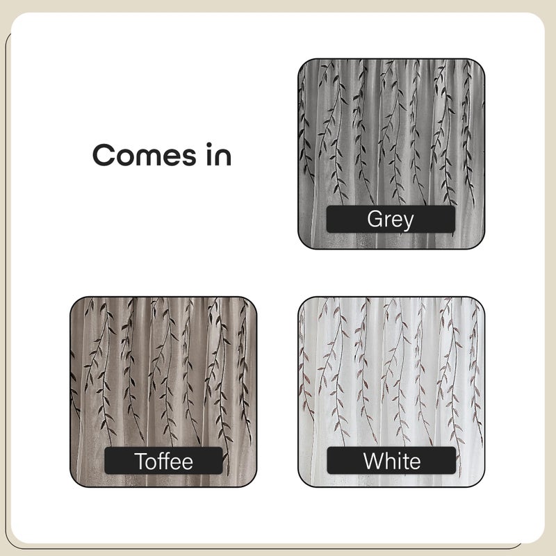 ACHIM Light Filtering Rod Pocket Panel Window Curtain - 84 Inch Length, 42 Inch Width - Grey - Room Darkening & Machine Washable Soft Polyester Drapes for Bedroom Living & Dining Room Home Decor - Image 5